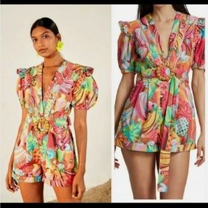 Farm Rio Fruit Salad Romper